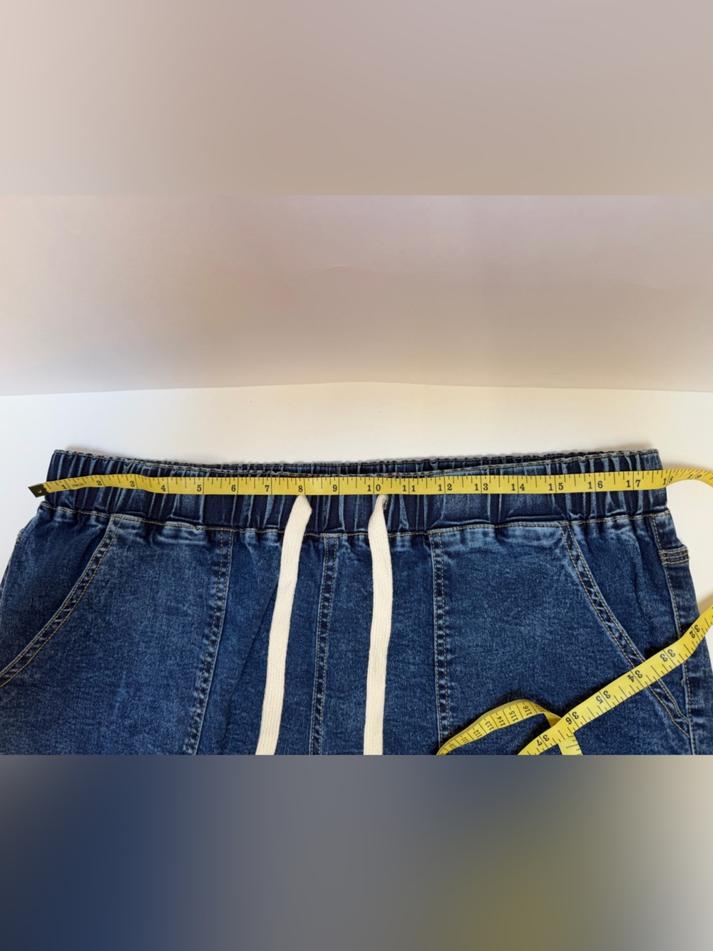Metietila Pull On Distressed Blue Jeans NWT - Picture 10 of 11